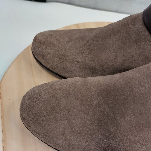 GH Bass Monique Taupe Suede Wedge Ankle Booties Women US 8.5M - Picture 4 of 11